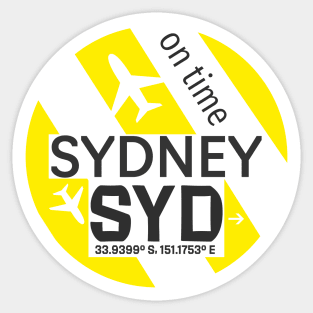 Airport Sydney Sticker